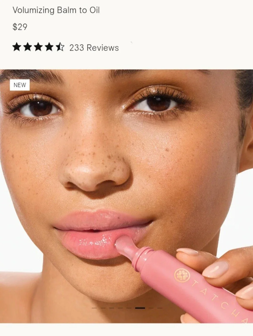 🎉2•$20/3•$28🎉 TATCHA The Melting Lip Balm Mini in Pinku